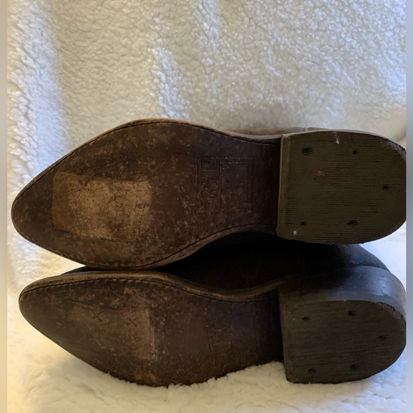 FRYE Billy Pull On Brown Suede Boots Sz 7B - Picture 4 of 8